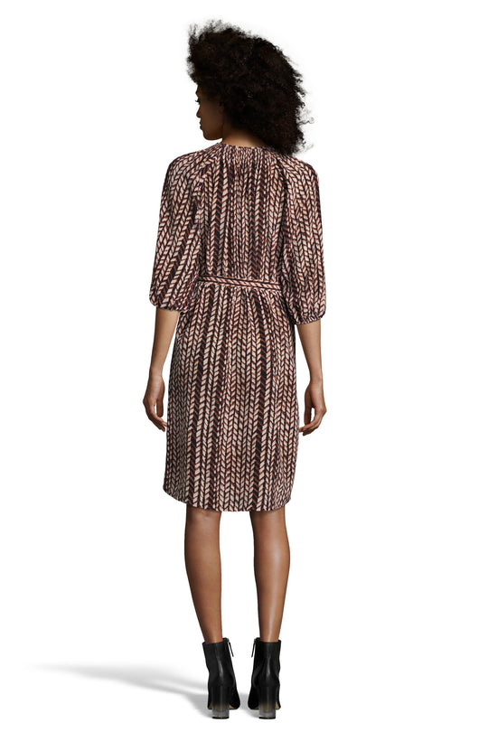The Classic Knee Length Dress | Brown Tire Track
