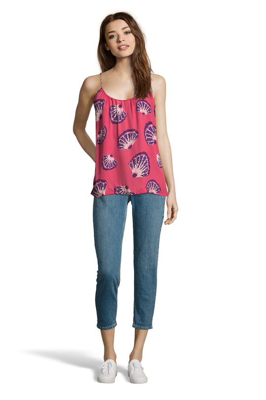 The Camisole | Fluttering Raspberry Fans