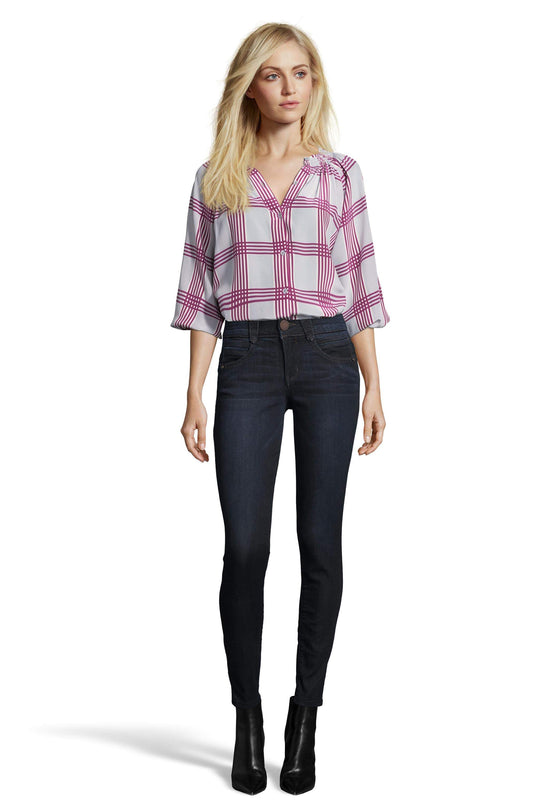 The Classic Blouse | Grey Plaid