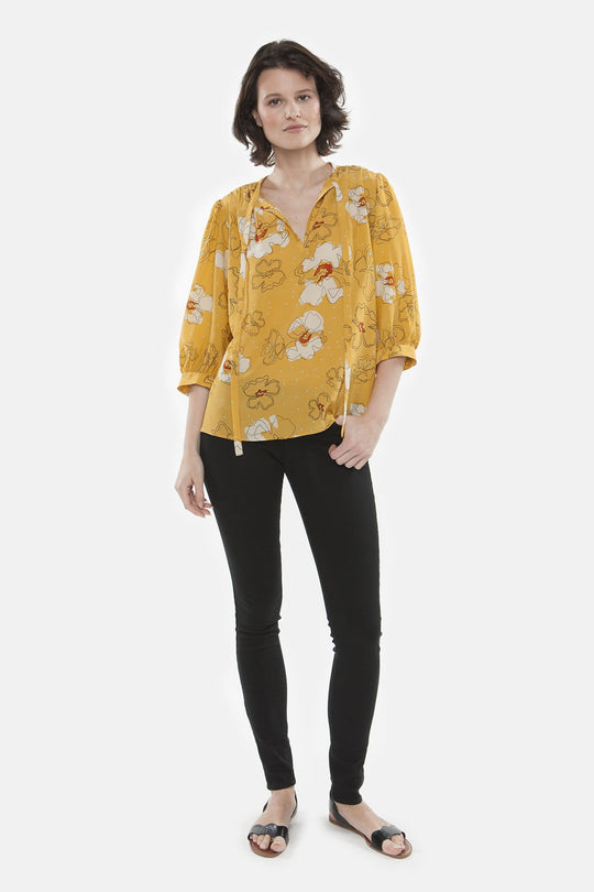 The Tassel Blouse | Desert Floral