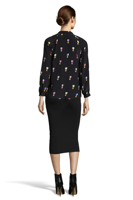 The Long Sleeve Polo Blouse | Medals Spaced
