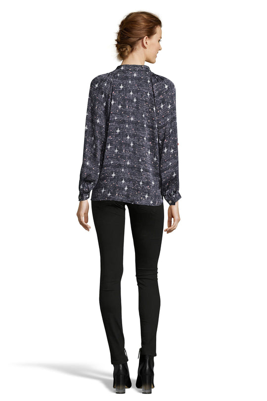 The Long Sleeve Polo Blouse | Velvet Stars