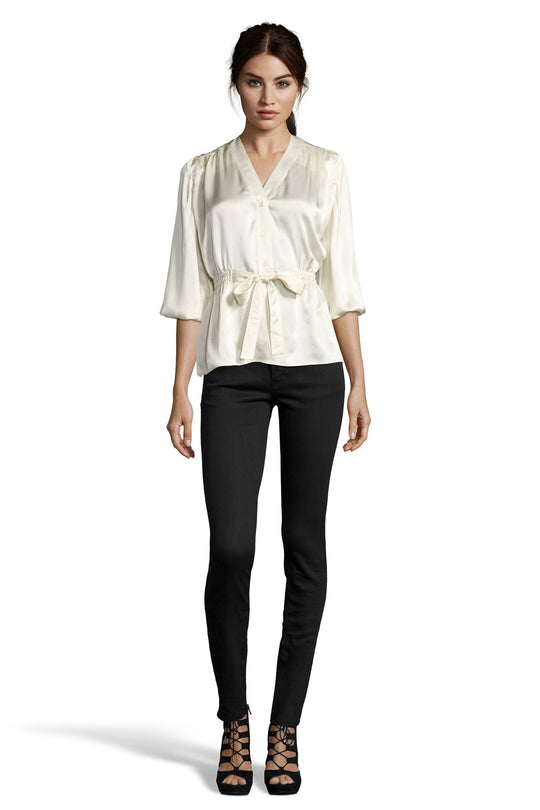 The Abigail's Party Blouse | Ivory
