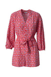 The Abigail's Party Romper | Red Print