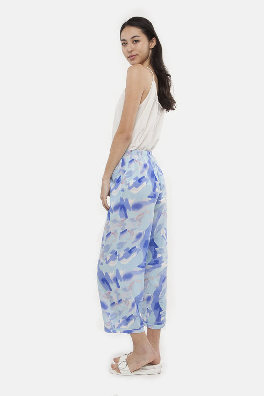 The PJ Pant With Binding | Blue Aquarius