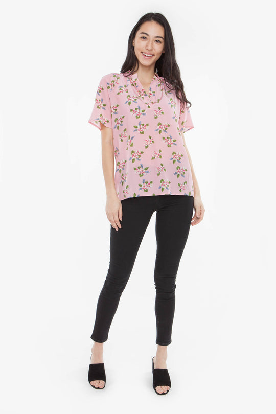 The Short Sleeve Polo Blouse | Vaut Vaut