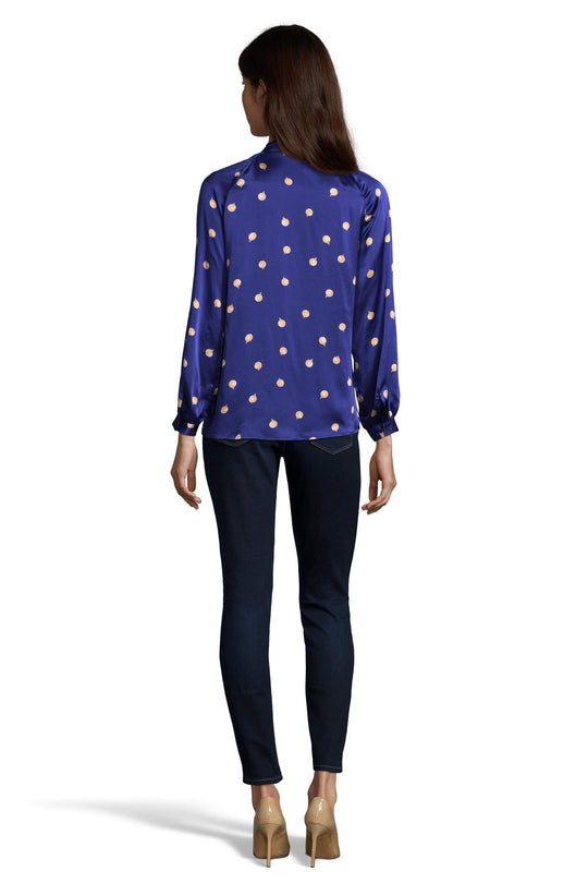 The Long Sleeve Polo Blouse | Belroy Blues