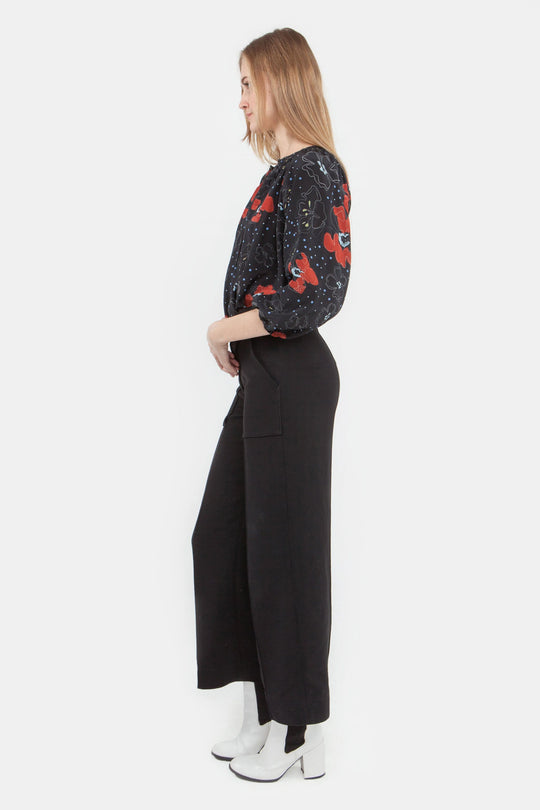 The Classic Blouse | Deep Sea Floral
