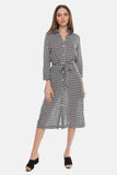 The Long Shirtdress | Black Teardrop