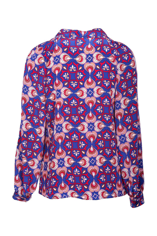 The Long Sleeve Polo Blouse