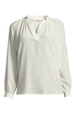 The Long Sleeve Polo Blouse | Ivory