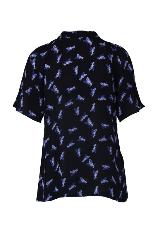 The Short Sleeve Polo Blouse