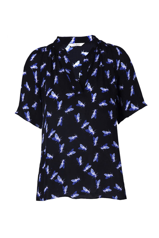 The Short Sleeve Polo Blouse