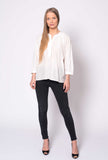 The Combo Classic Blouse | White Silk Cotton