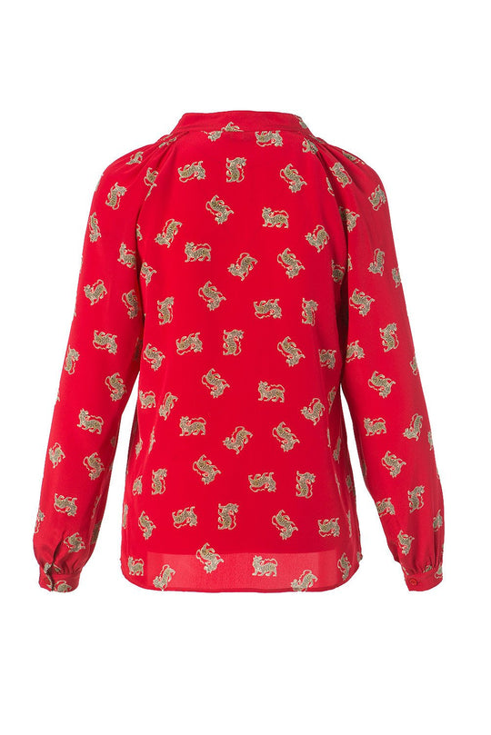 The Long Sleeve Polo Blouse