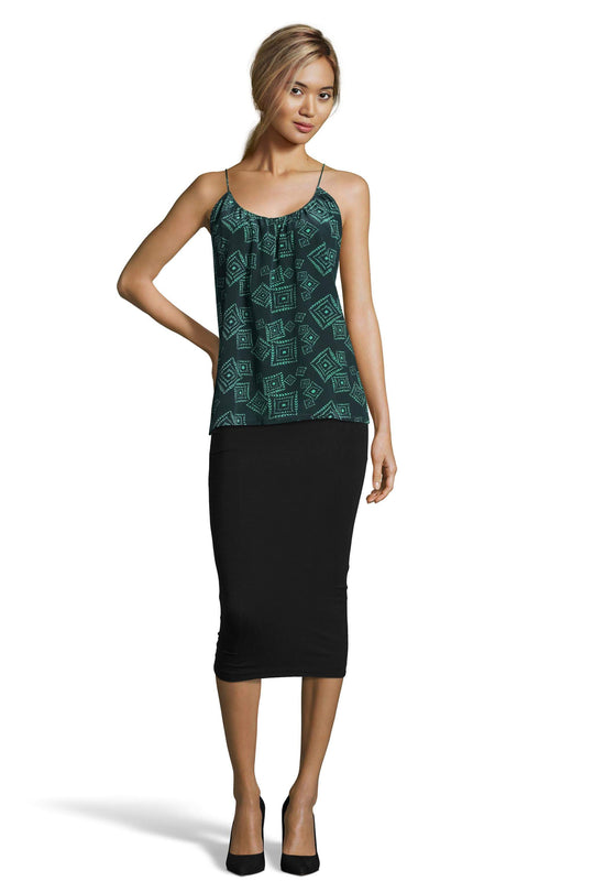 The Camisole | Green Tonal Diamond