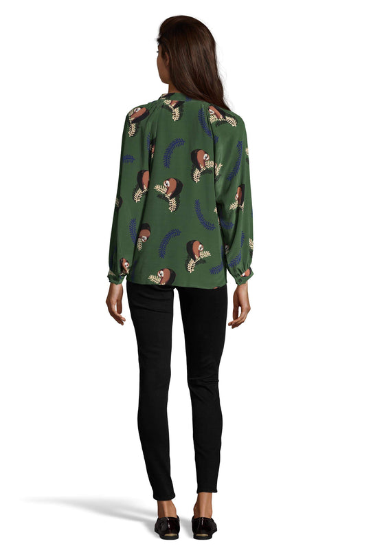 The Long Sleeve Polo Blouse | Somersaulting Sloths