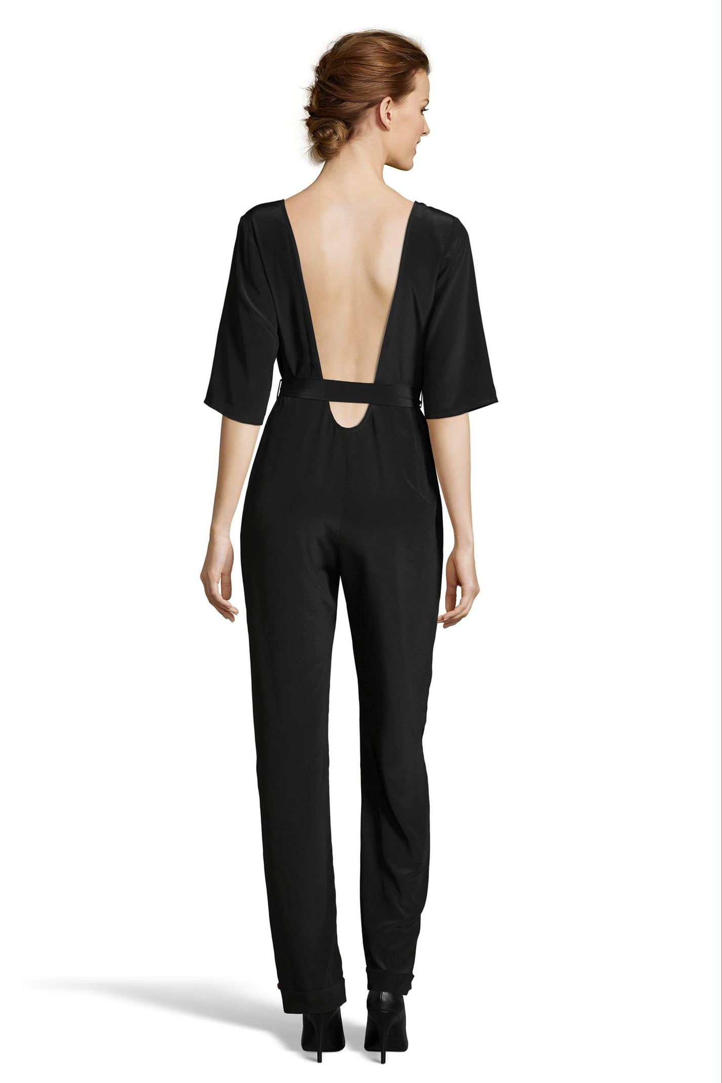 The Scoop Back Jumpsuit | Black