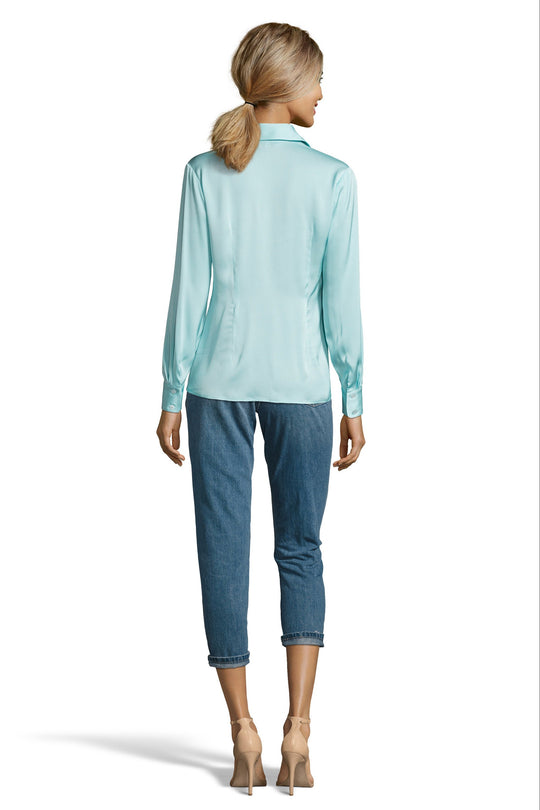 The Slim Fit Button Up | Aqua
