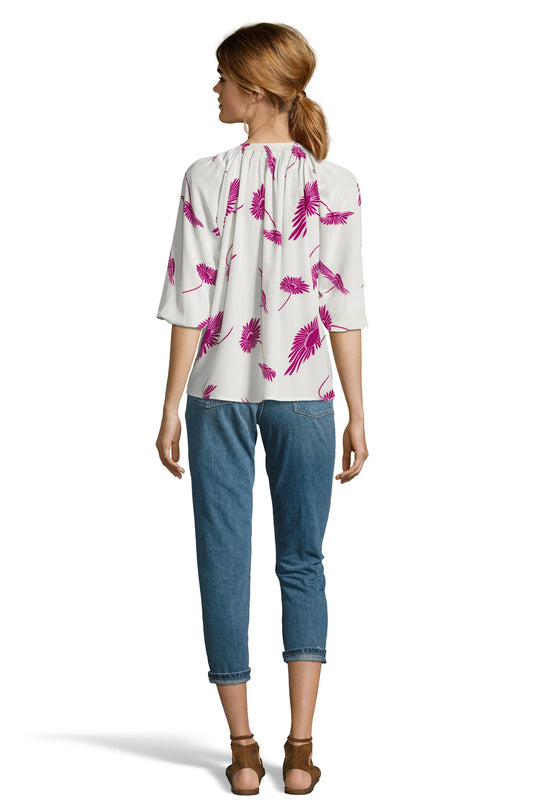 The Classic Blouse | Creme and Cassis