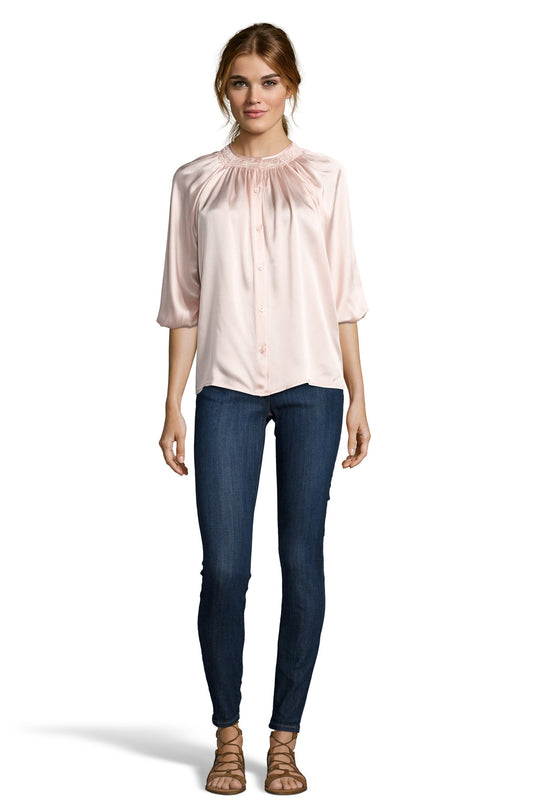 The Classic Blouse | Blush Pink