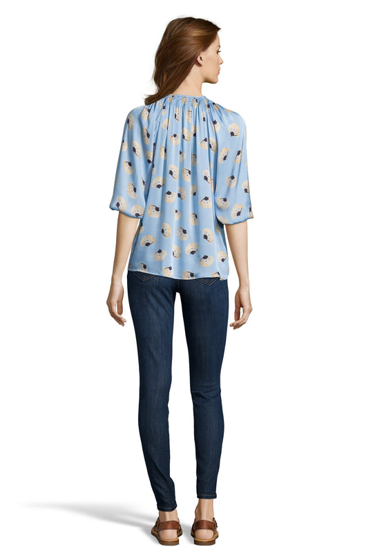 The Classic Blouse | Powder Blue Fans