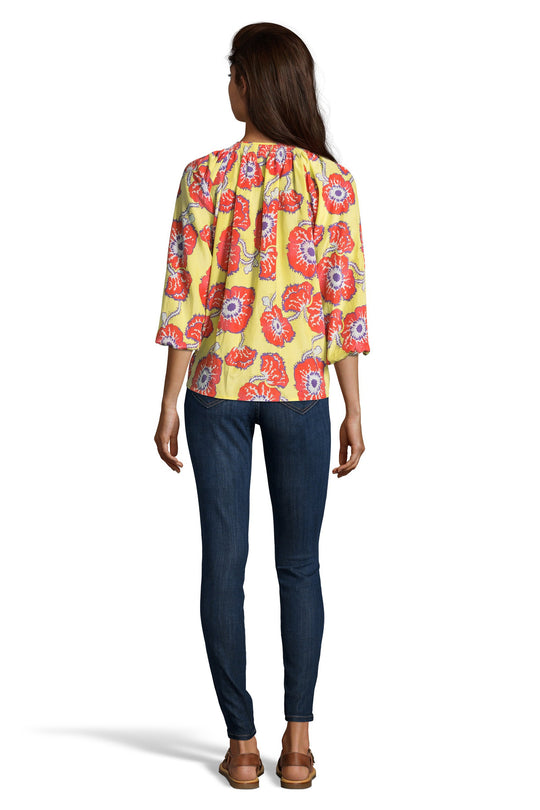 The Classic Blouse | Poppy Electric Bloom