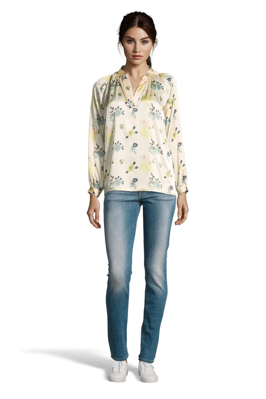 The Long Sleeve Polo Blouse | Floral Morsels