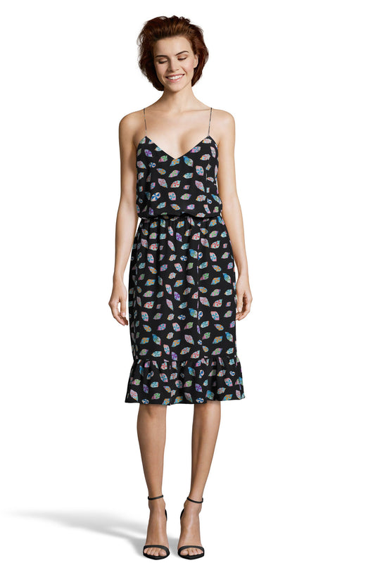 The Ruffle Cami Dress | Glass Patch Print