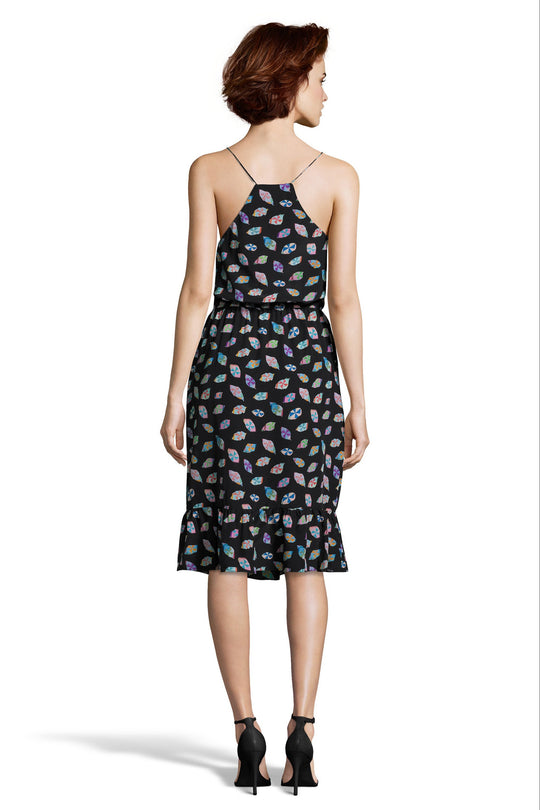 The Ruffle Cami Dress | Glass Patch Print