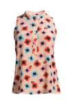 The Sleeveless Henley Blouse