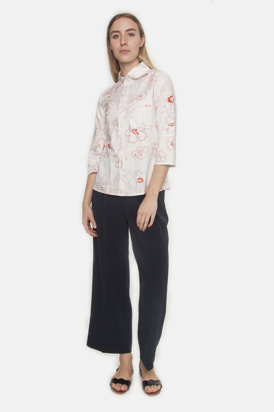 Binding Blouse | Orange Sherbert
