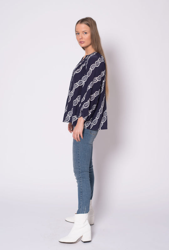 The Classic Blouse | Navy Vitti