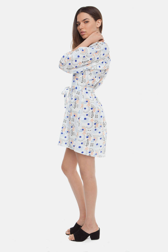 The Classic Mini Dress | White Fireworks