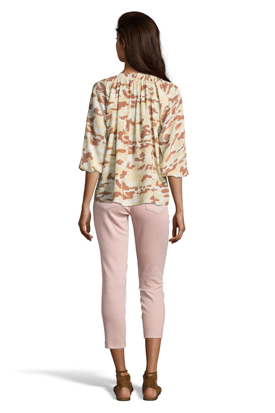 The Classic Blouse | Tan Camo
