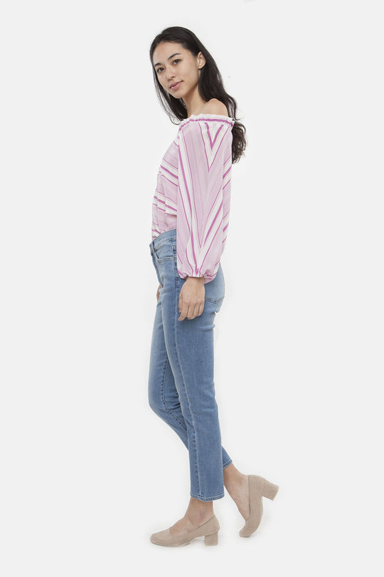long sleeve polo blouse