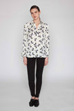 The Long Sleeve Polo Blouse | Jaunty Floral