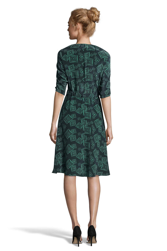 The Market Dress | Green Tonal Diamond