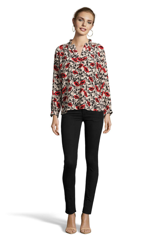 The Long Sleeve Polo Blouse