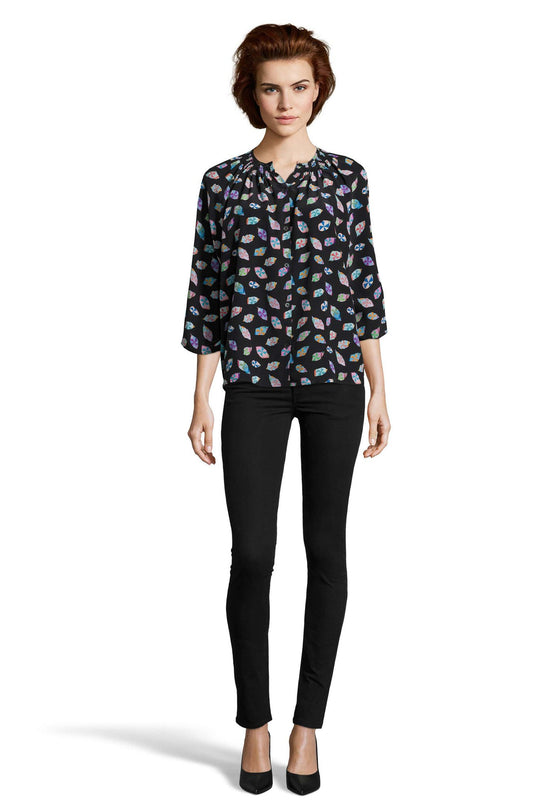 The Classic Blouse | Glass Patch Print