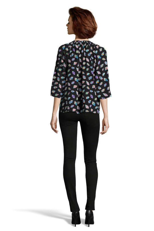 The Classic Blouse | Glass Patch Print