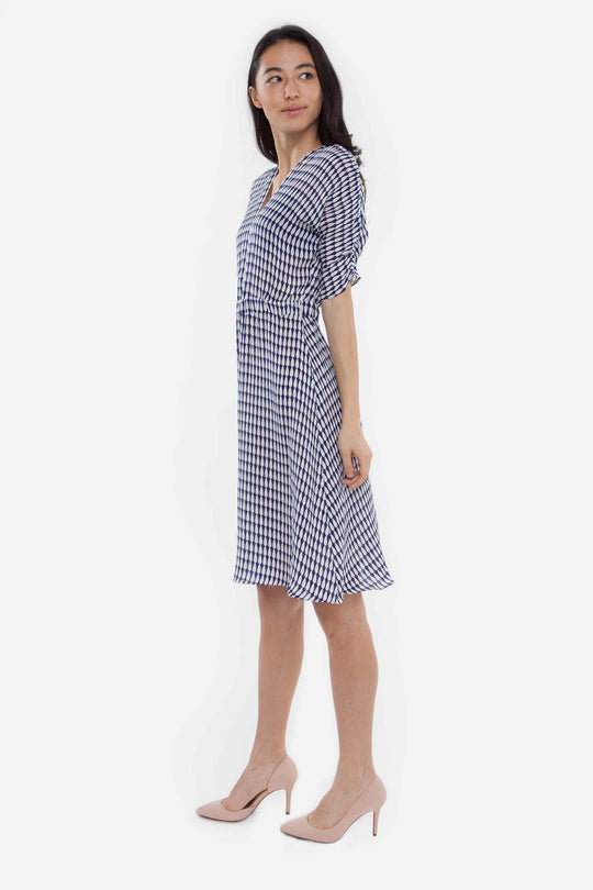 The Market Dress | Navy Teardrop