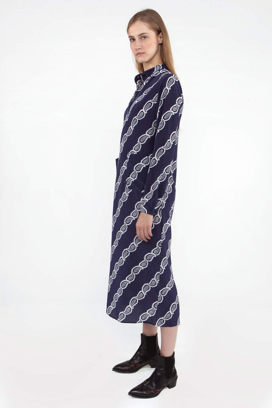 The Tea Length Tunic | Navy Vitti