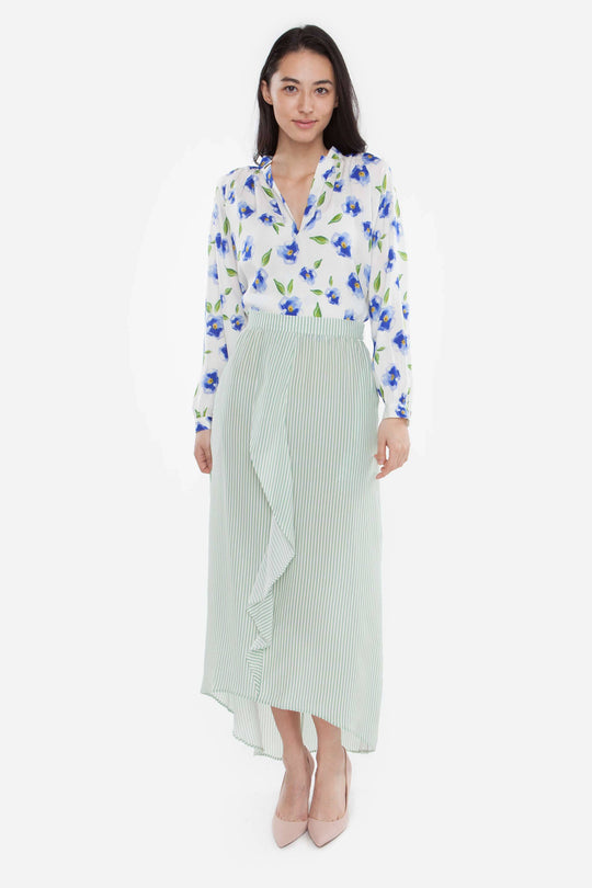 The Long Sleeve Polo Blouse | Morning Glory