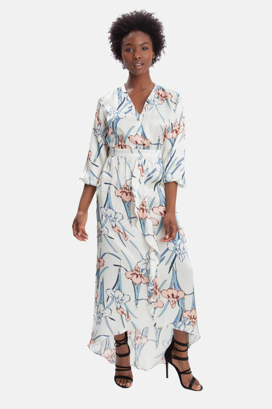 The Cascade Maxi Dress | Iris Bouquet