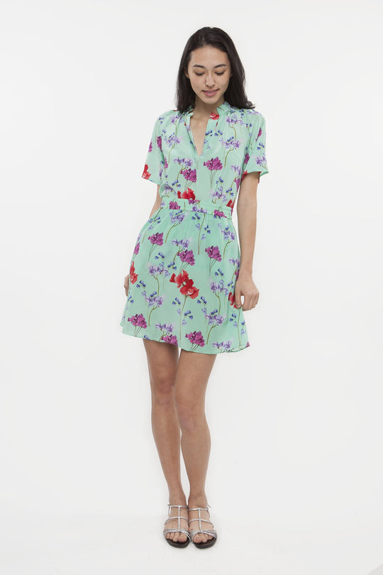 The Above the Knee Skirt | Seafoam Garden