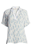 The Short Sleeve Polo Blouse