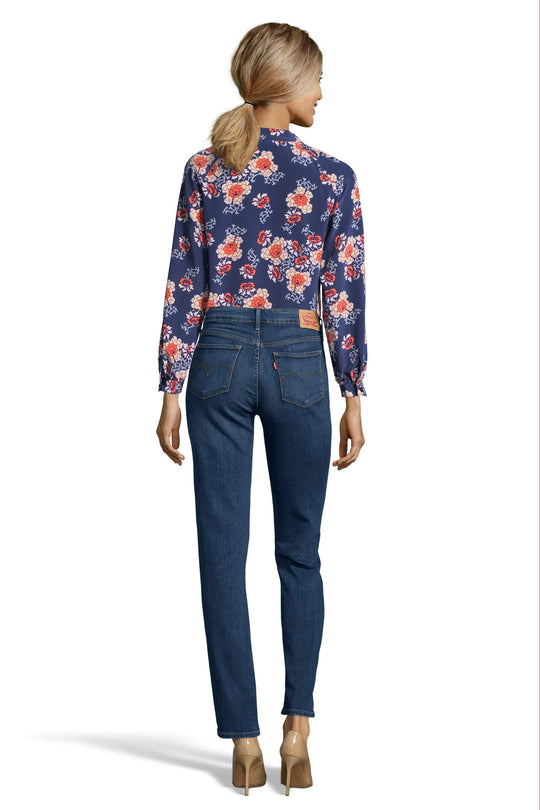 The Long Sleeve Polo Blouse | Cora's Cafe