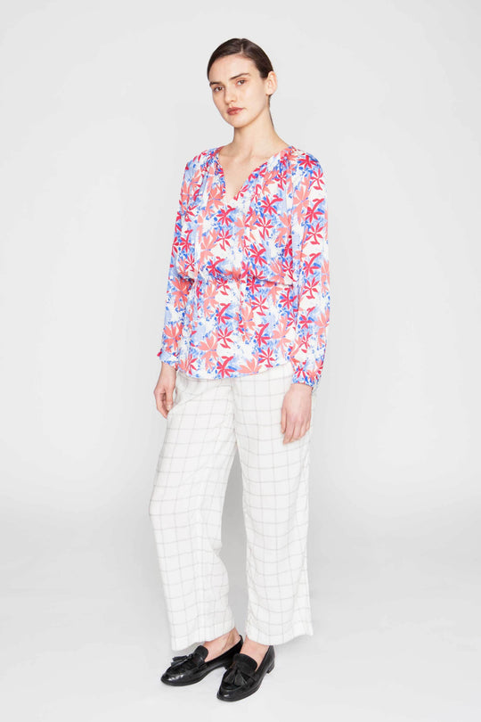 The Tie Neck Party Blouse | Tidy Tie Dye