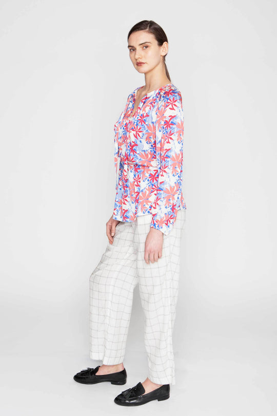 The Tie Neck Party Blouse | Tidy Tie Dye